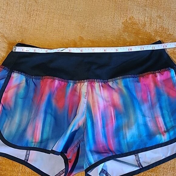 Nike Dri-Fit Running Shorts - Women's XS - Multi coloured/ Rainbow/Watercolor - Picture 7 of 9